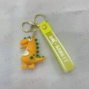 Creative cartoon Internet celebrity figurines, dinosaur cars, silicone pvc keychains, ins cute pendants, bags, couple pendants Item Picture